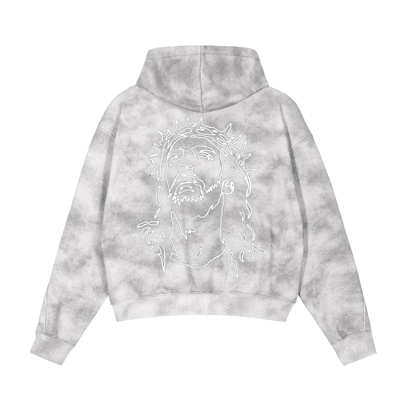 Dirty Washed Boxy Zip Hoodie