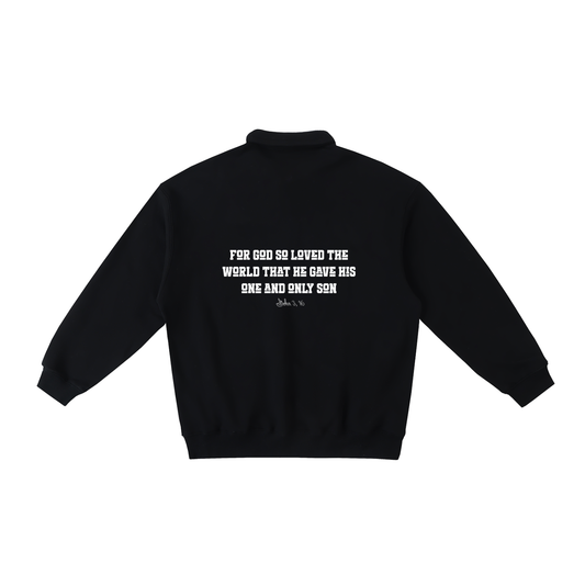 Heavyweight Polo-Collar Sweatshirt